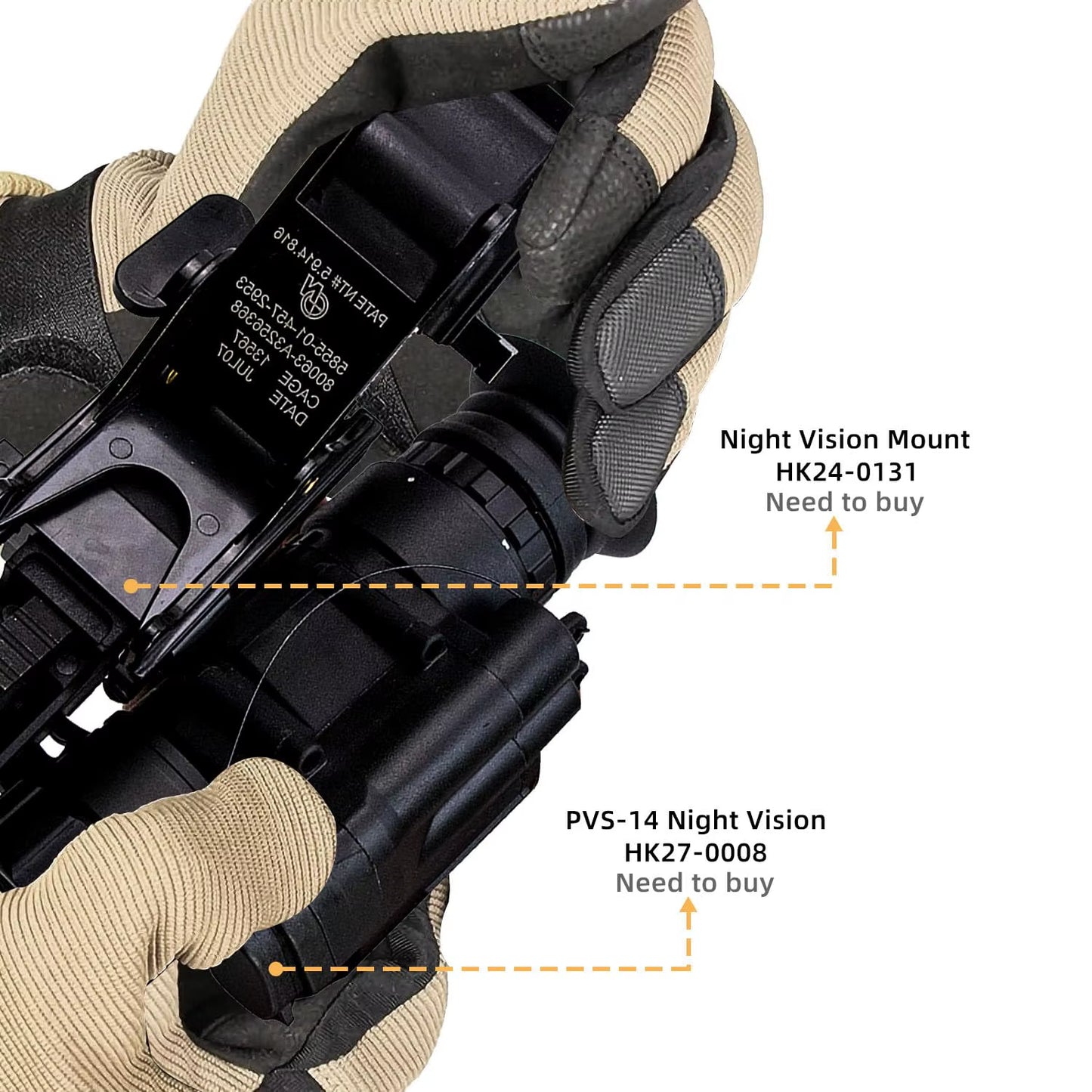 Tactical Helmets Night Vision Bracket for NVG PVS-14/PVS-7 Fast MICH Helmet Mount Accessories Military Tactical Equipment
