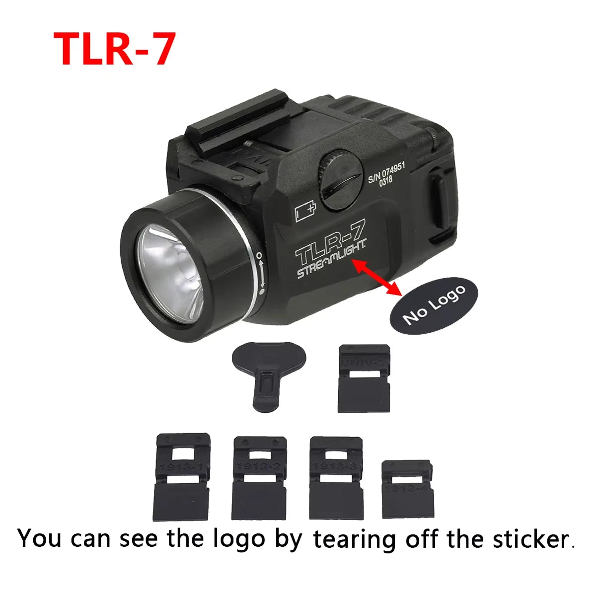 TLR Tactical Weapons Scout Light Pistol Gun Flashlight TLR-1 TLR-1HL TLR-3 TLR-4 TLR-7 TLR-8 LED Hunting Spotlight Gun Torch